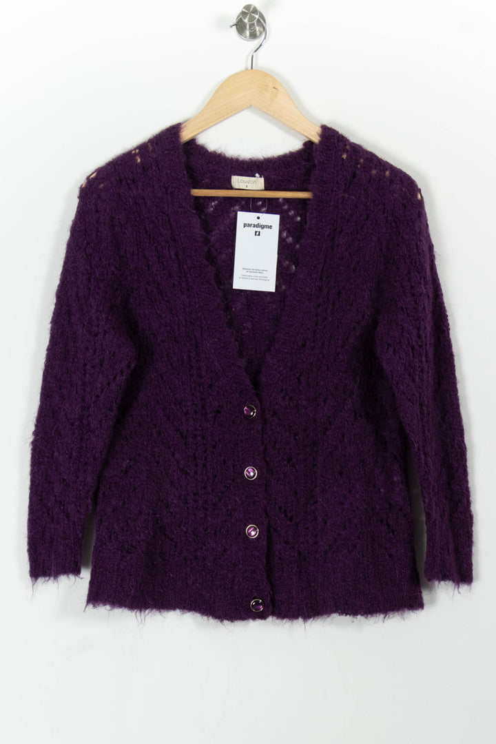 Cardigan Violet - Taille XS/34 de la marque Louizon | PARAD99100 - Vendu par Paradigme - Image 2