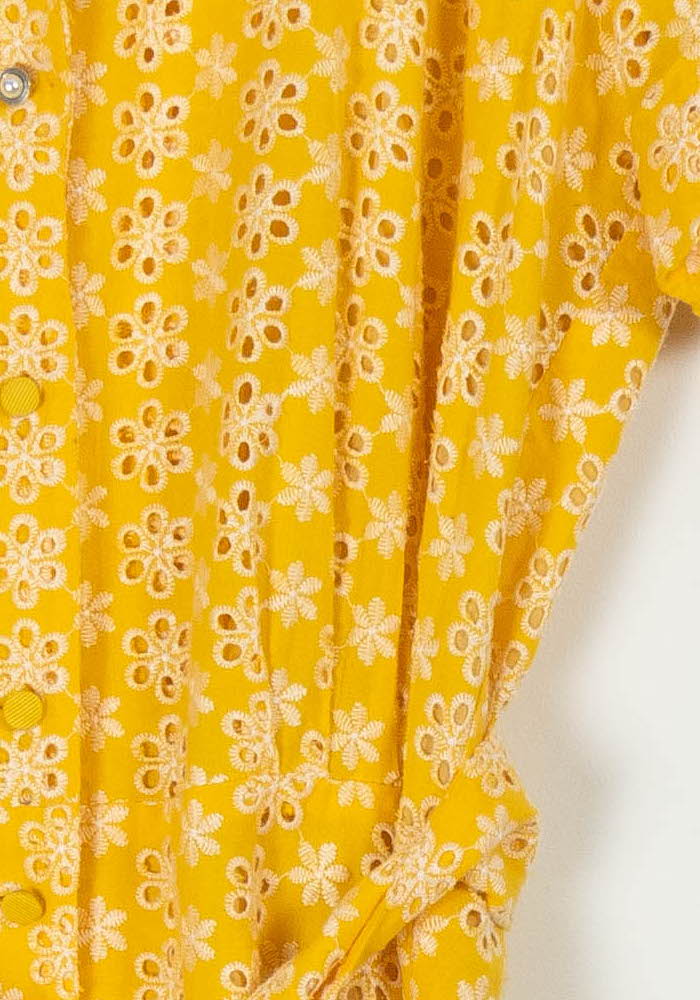 Robe Midi Jaune et Blanche - Taille M/38 de la marque Weill | PARAD99104 - Vendu par Paradigme - Image 3