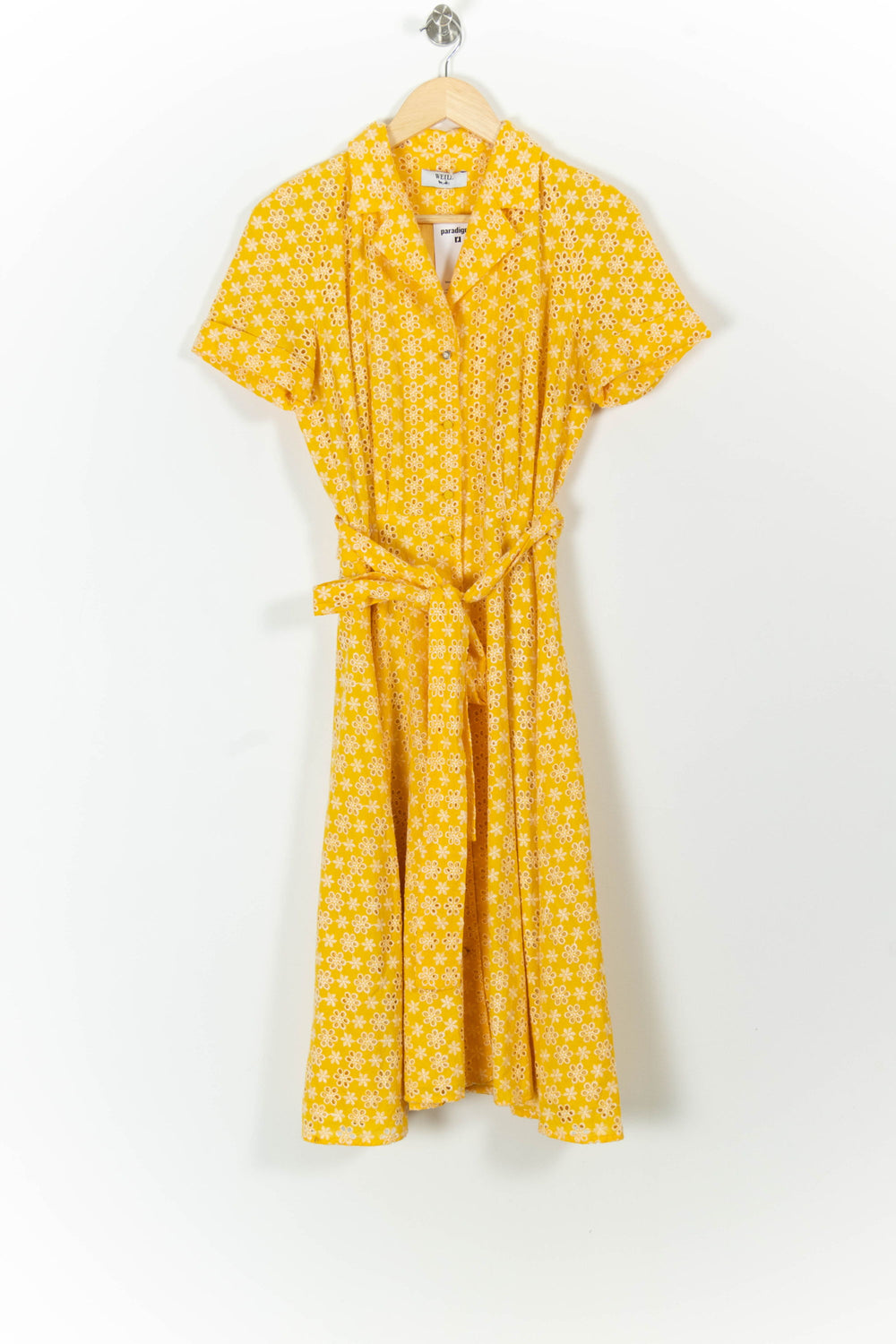 Robe Midi Jaune et Blanche - Taille M/38 de la marque Weill | PARAD99104 - Vendu par Paradigme - Image 2