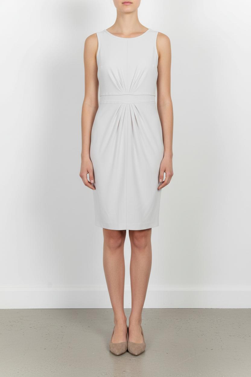 Robe Droite Grise - Taille M/38 de la marque Paule Ka | PARAD99108 - Vendu par Paradigme - Image 1