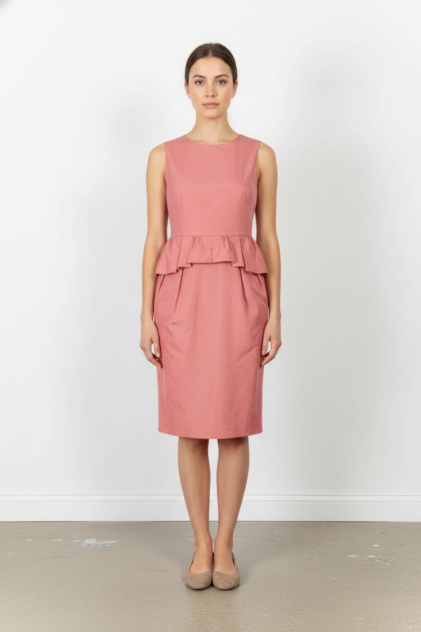 Robe Droite Rose - Taille M/38 de la marque Paule Ka | PARAD99112 - Vendu par Paradigme - Image 1