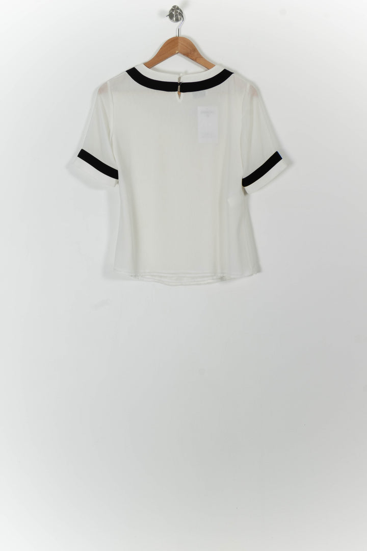 Blouse Blanche et Noire - Taille M/38 de la marque Weill | PARAD99116 - Vendu par Paradigme - Image 4