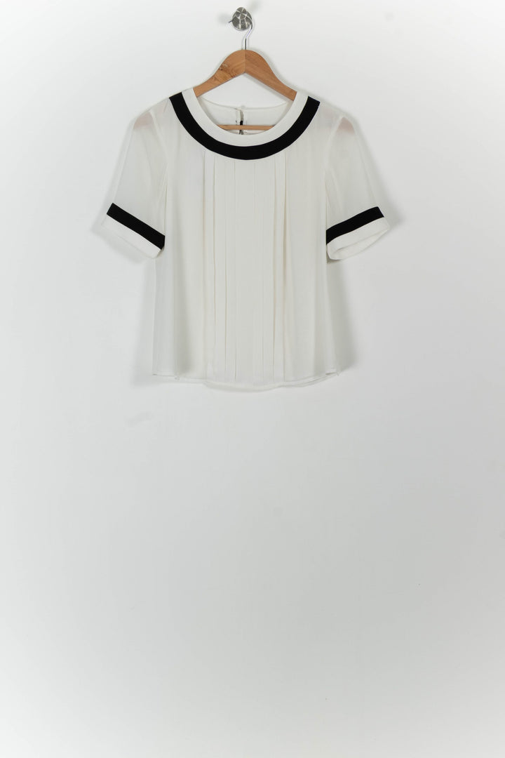 Blouse Blanche et Noire - Taille M/38 de la marque Weill | PARAD99116 - Vendu par Paradigme - Image 2