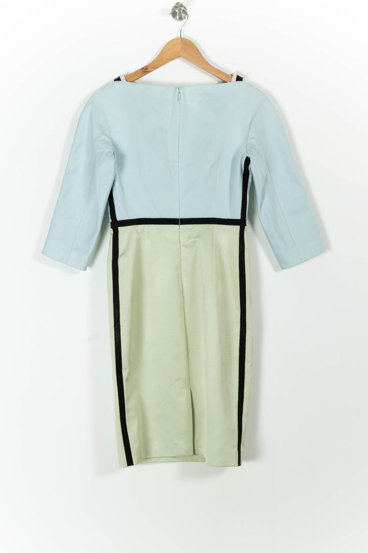 Robe Midi Bleu Clair et Vert Clair - Taille M/38 de la marque Paule Ka | PARAD99117 - Vendu par Paradigme - Image 4