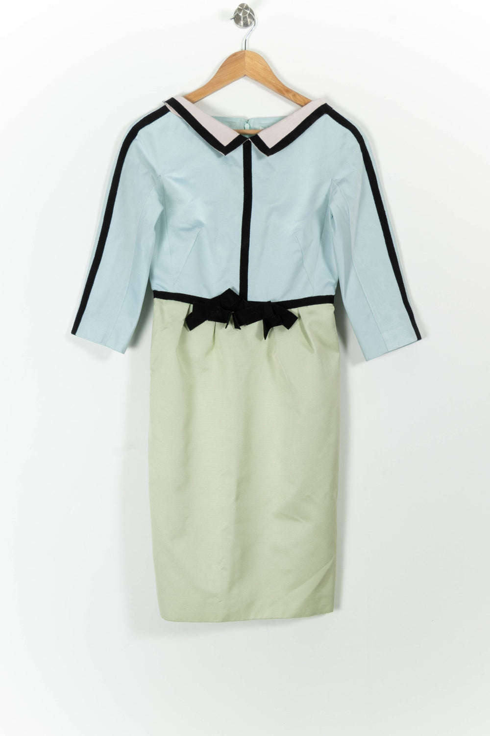 Robe Midi Bleu Clair et Vert Clair - Taille M/38 de la marque Paule Ka | PARAD99117 - Vendu par Paradigme - Image 2