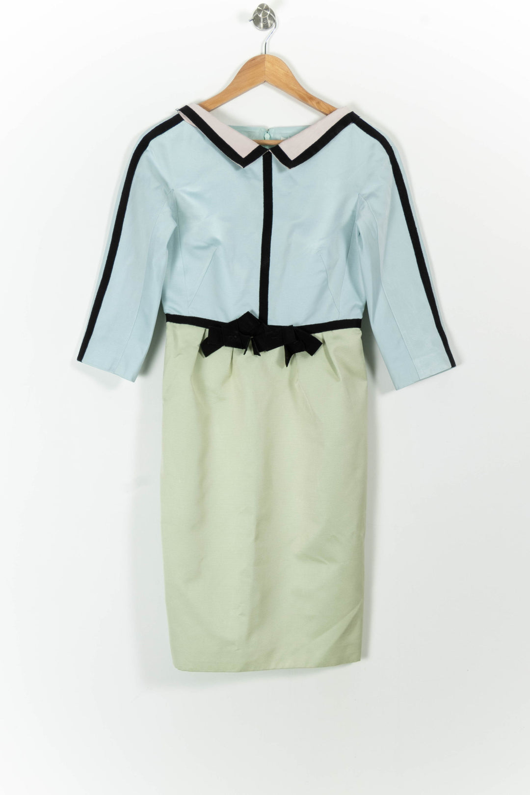 Robe Midi Bleu Clair et Vert Clair - Taille M/38 de la marque Paule Ka | PARAD99117 - Vendu par Paradigme - Image 2