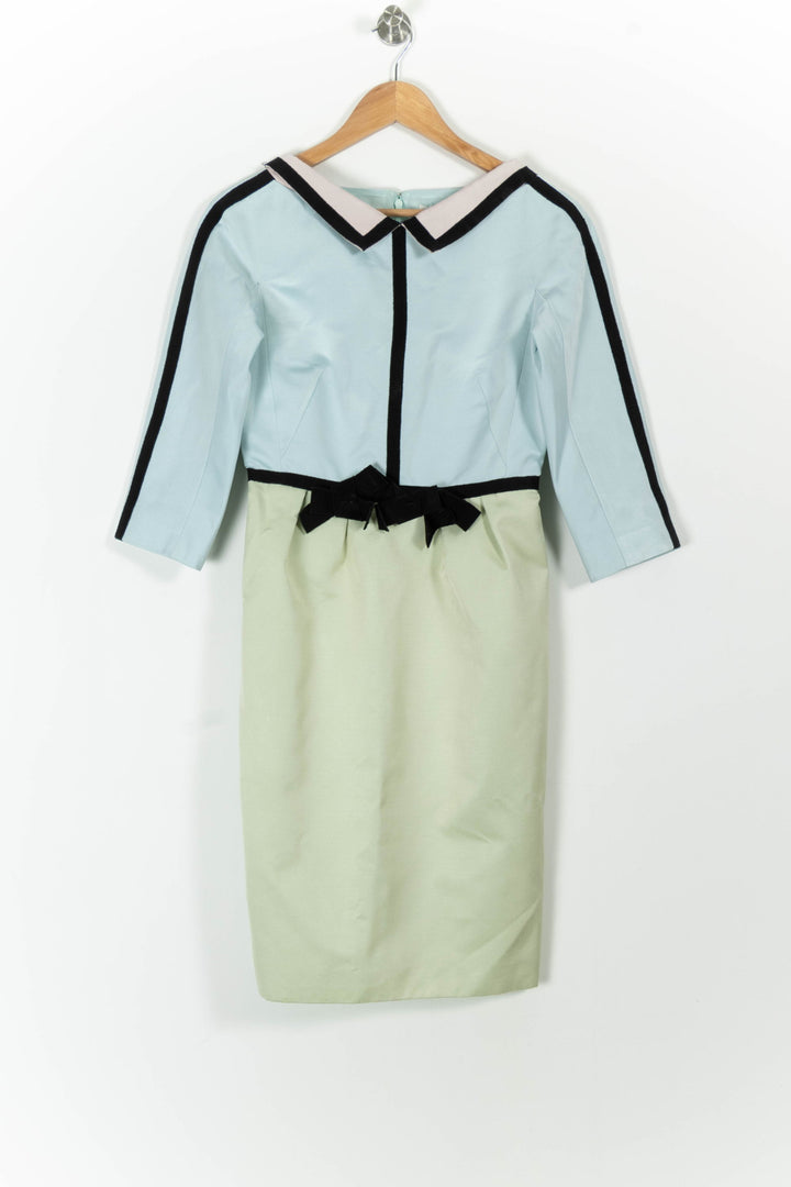 Robe Midi Bleu Clair et Vert Clair - Taille M/38 de la marque Paule Ka | PARAD99117 - Vendu par Paradigme - Image 2