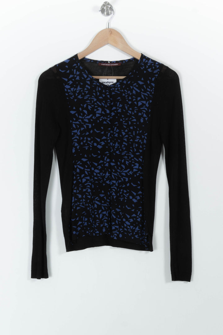 Pull Noir et Bleu - Taille XS/34 de la marque Comptoir des Cotonniers | PARAD99119 - Vendu par Paradigme - Image 2