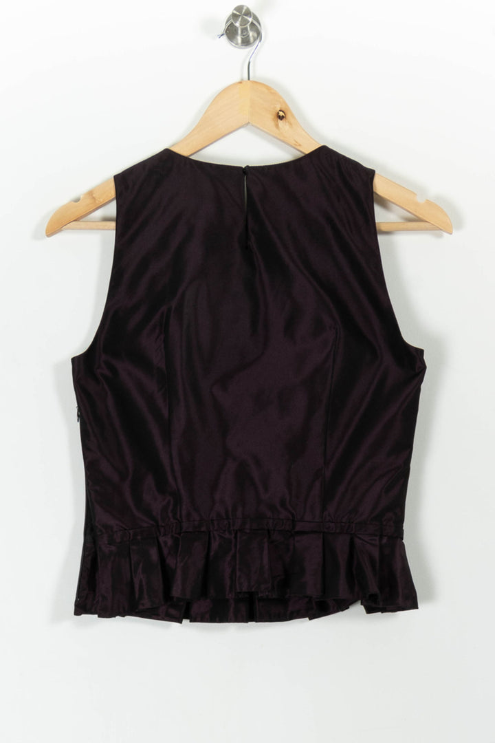 Blouse Sans Manches Violette - Taille M/38 de la marque Paule Ka | PARAD99120 - Vendu par Paradigme - Image 4
