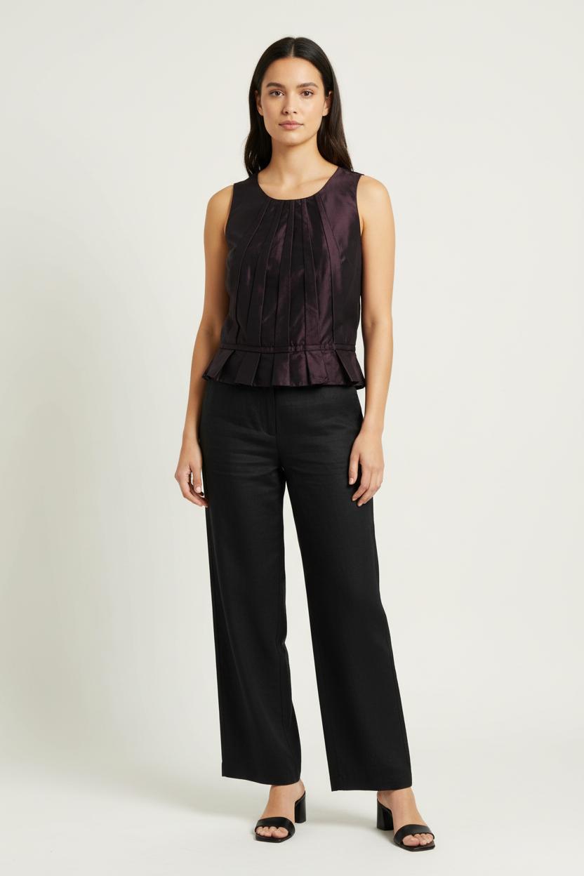 Blouse Sans Manches Violette - Taille M/38 de la marque Paule Ka | PARAD99120 - Vendu par Paradigme - Image 1