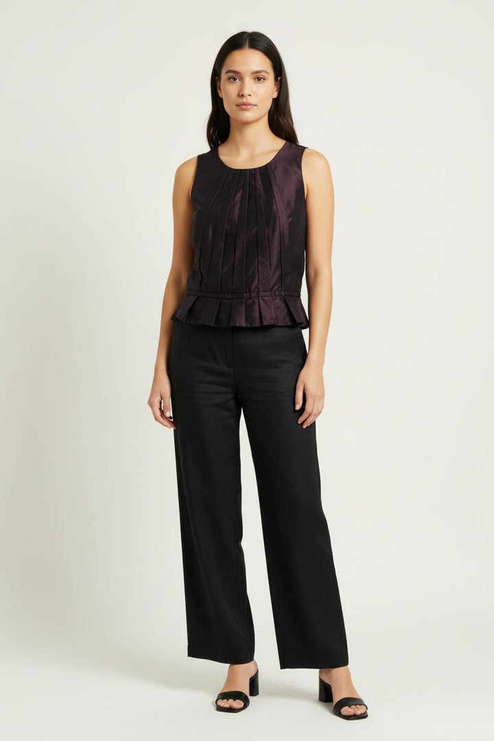 Blouse Sans Manches Violette - Taille M/38 de la marque Paule Ka | PARAD99120 - Vendu par Paradigme - Image 1