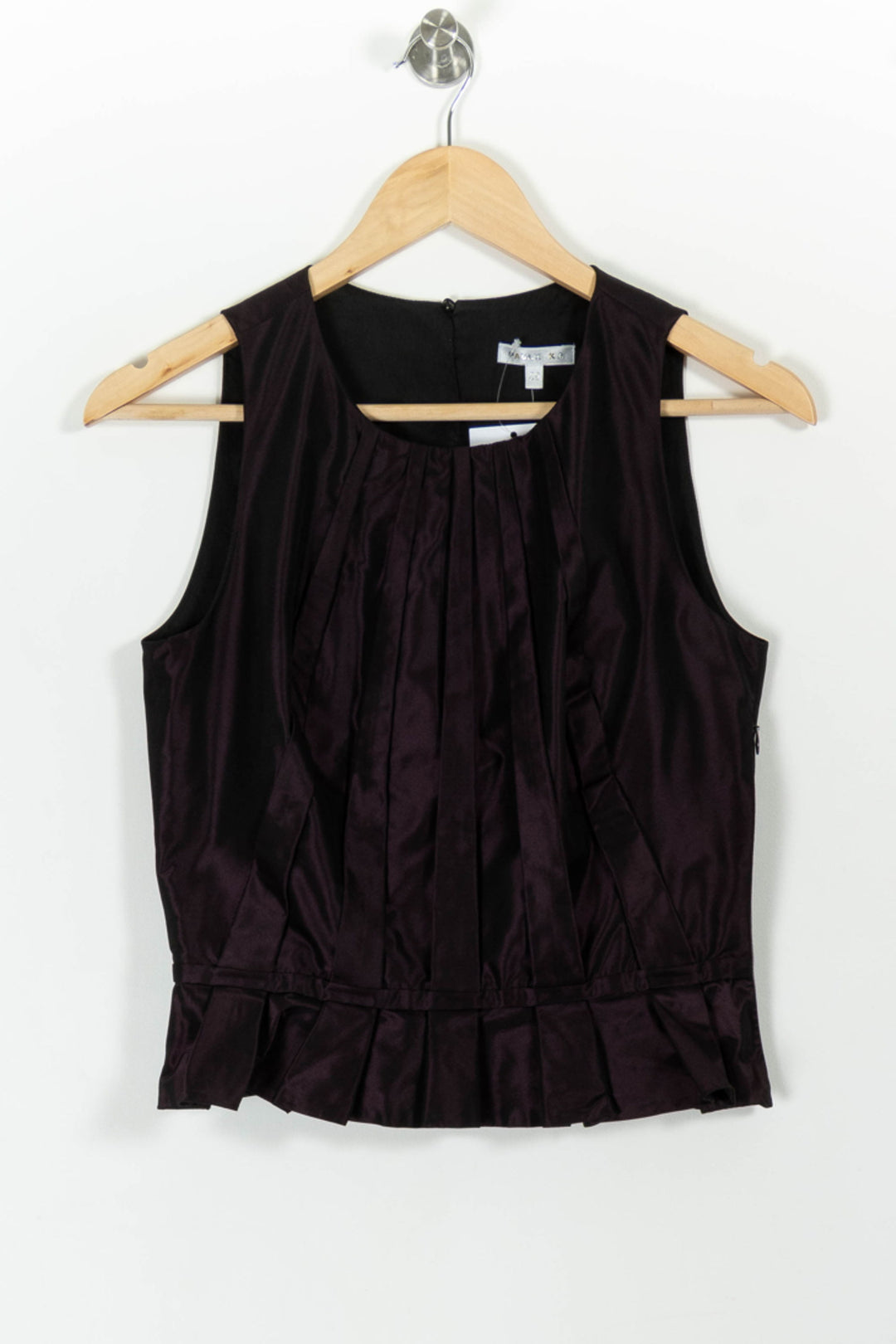 Blouse Sans Manches Violette - Taille M/38 de la marque Paule Ka | PARAD99120 - Vendu par Paradigme - Image 2