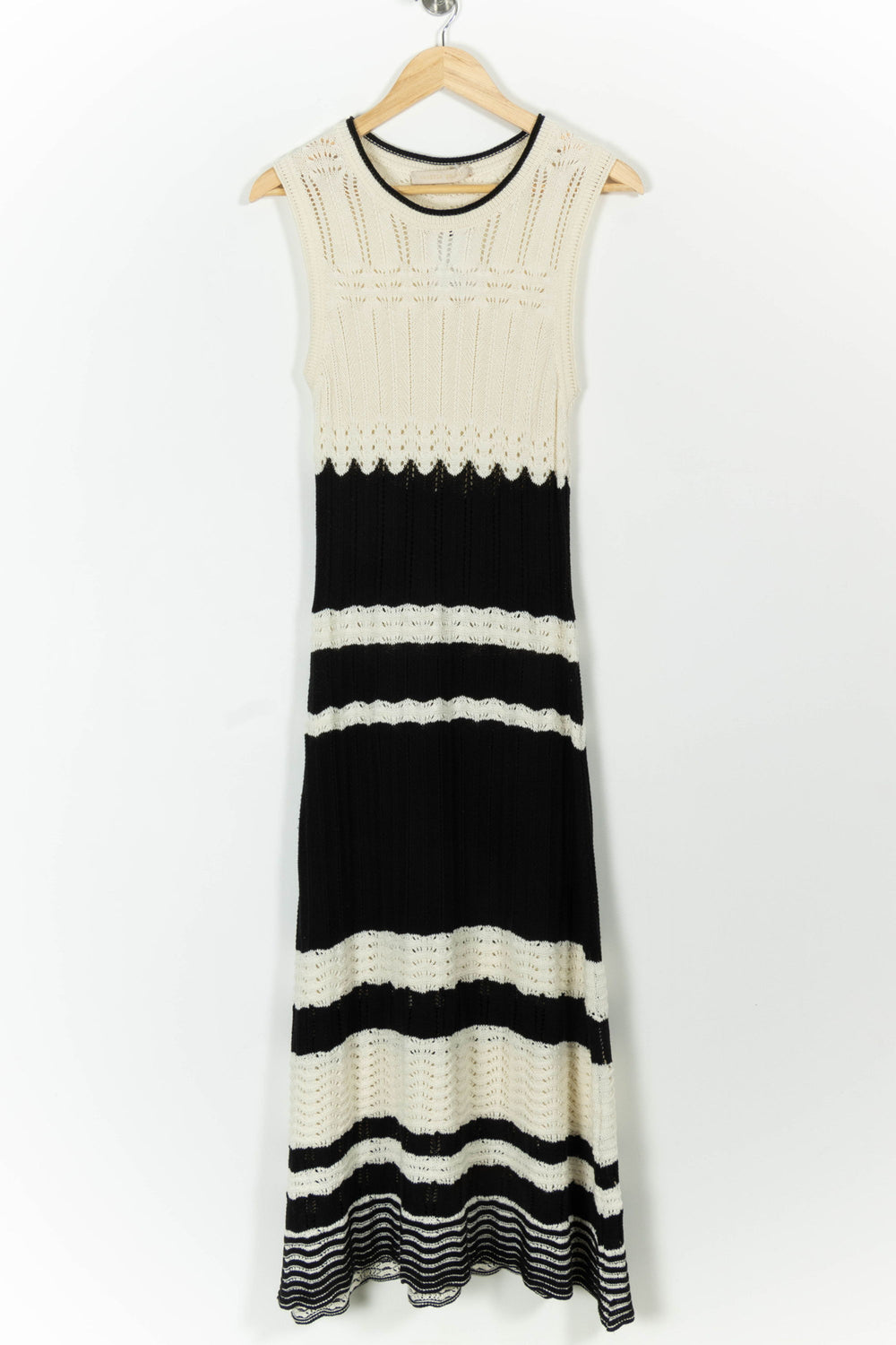 Robe Longue Blanche et Noire - Taille M/38 de la marque Vanessa Bruno | PARAD99124 - Vendu par Paradigme - Image 2