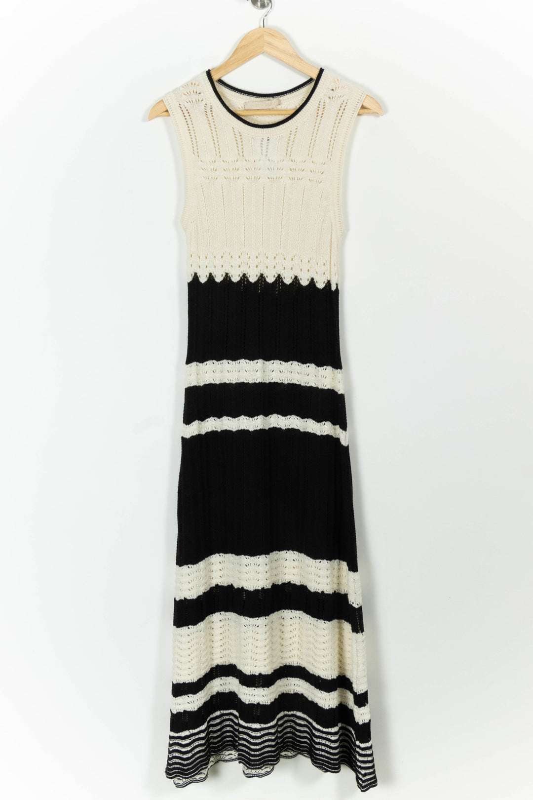 Robe Longue Blanche et Noire - Taille M/38 de la marque Vanessa Bruno | PARAD99124 - Vendu par Paradigme - Image 2