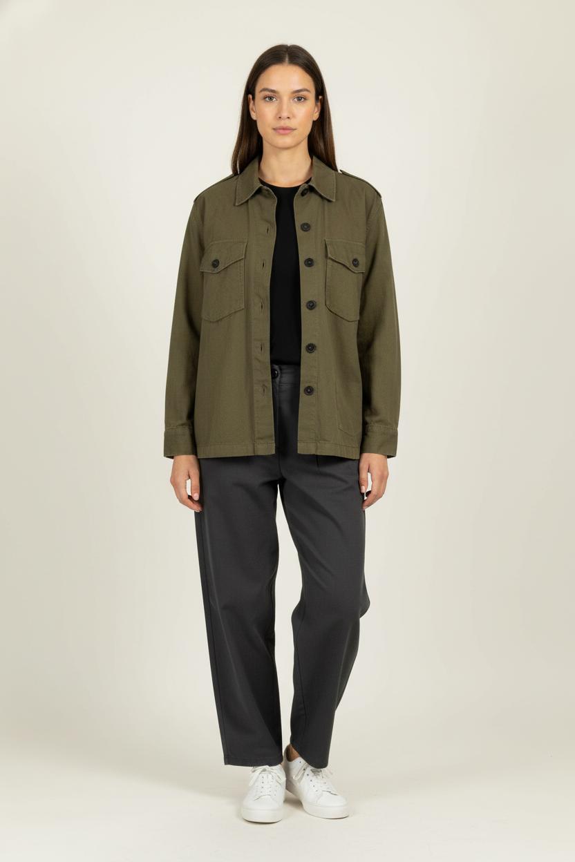 Surchemise Verte - Taille M/38 de la marque The Kooples | PARAD99127 - Vendu par Paradigme - Image 1