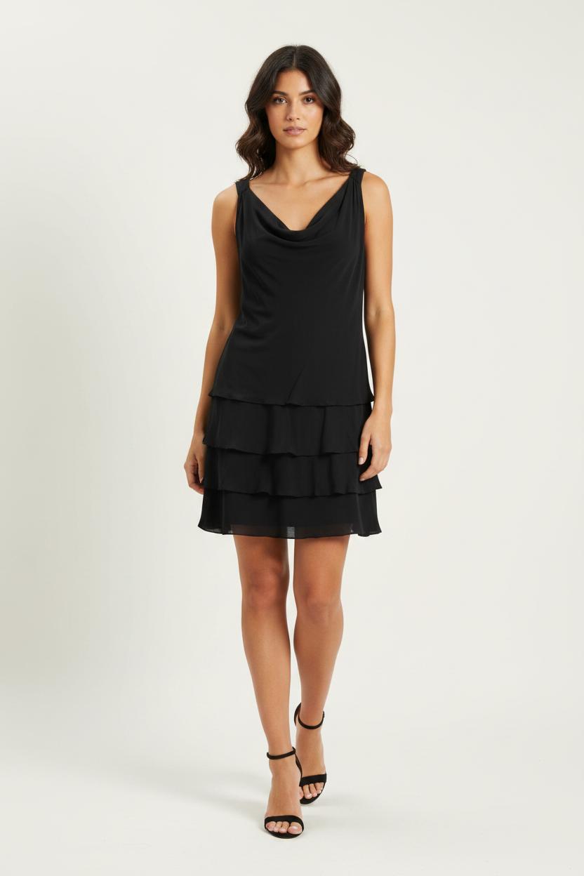 Robe Volantée Noire - Taille M/38 de la marque Pablo | PARAD99128 - Vendu par Paradigme - Image 1