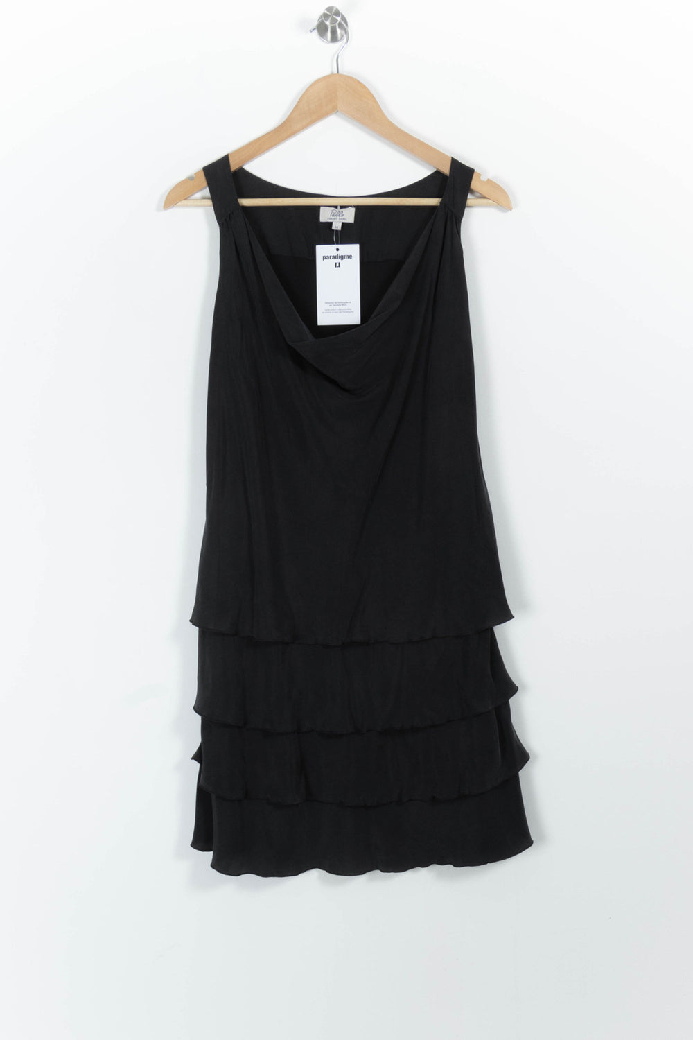 Robe Volantée Noire - Taille M/38 de la marque Pablo | PARAD99128 - Vendu par Paradigme - Image 2