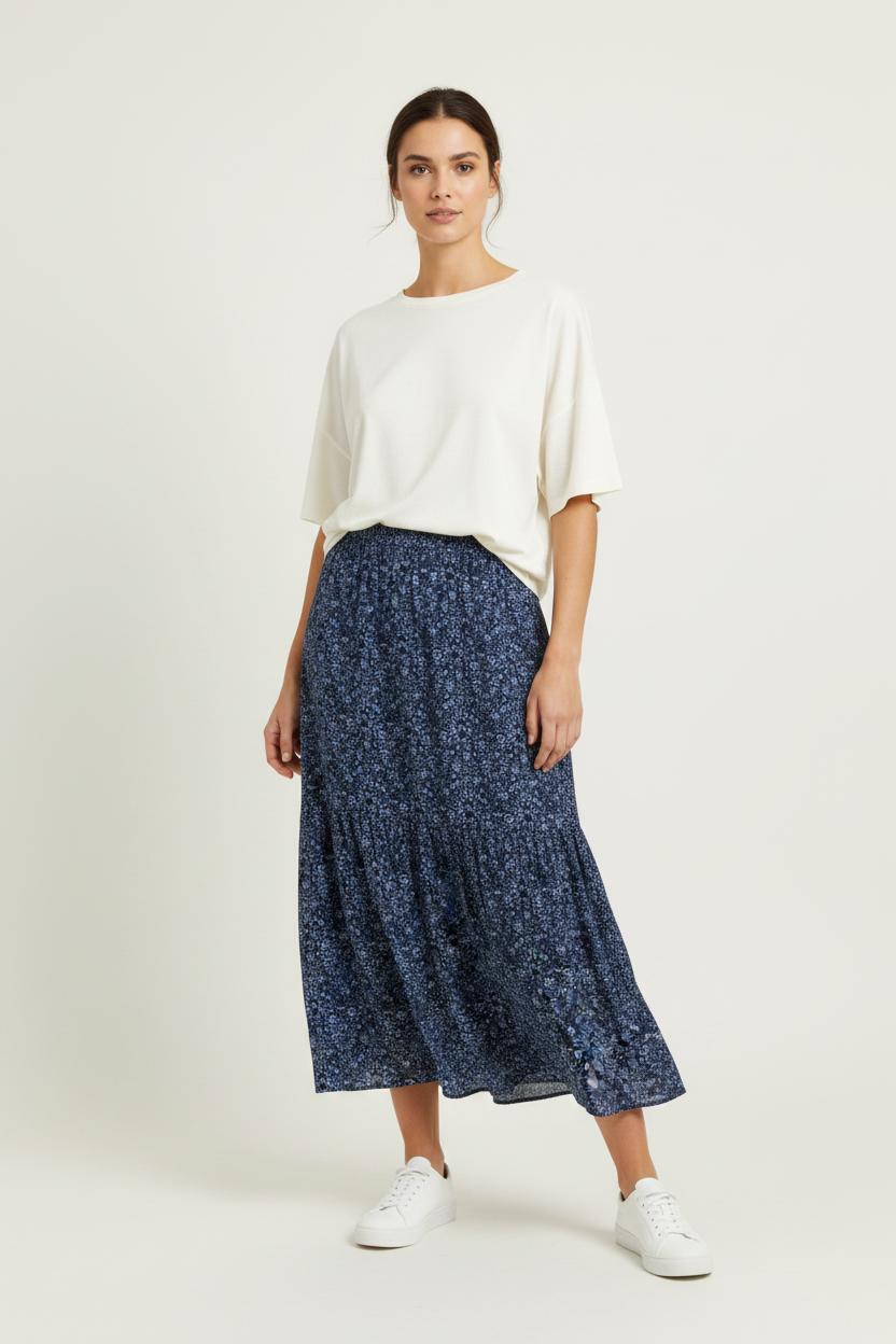 Jupe Longue Bleue - Taille L/40 de la marque IKKS | PARAD99131 - Vendu par Paradigme - Image 1