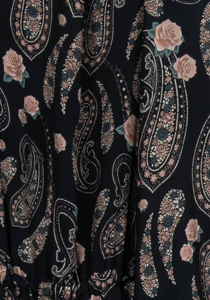 Robe Longue Noire et Rose - Taille L/40 de la marque The Kooples | PARAD99133 - Vendu par Paradigme - Image 3