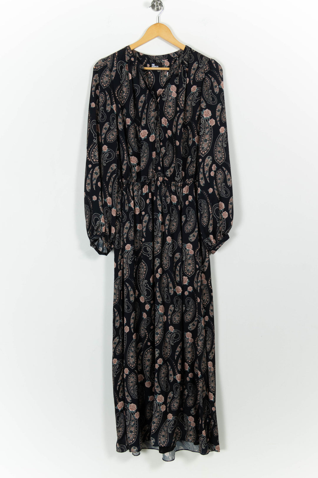 Robe Longue Noire et Rose - Taille L/40 de la marque The Kooples | PARAD99133 - Vendu par Paradigme - Image 2