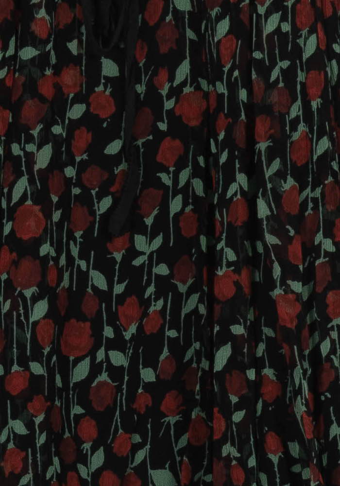 Jupe Plissée Noire et Rouge - Taille M/38 de la marque The Kooples | PARAD99134 - Vendu par Paradigme - Image 3