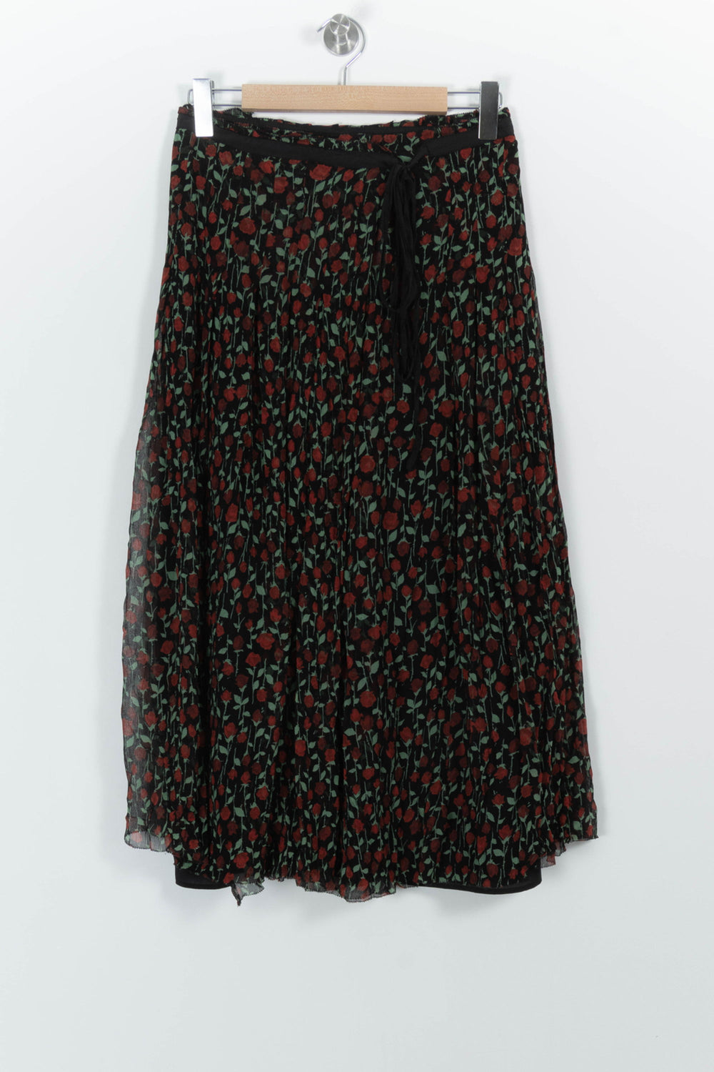 Jupe Plissée Noire et Rouge - Taille M/38 de la marque The Kooples | PARAD99134 - Vendu par Paradigme - Image 2
