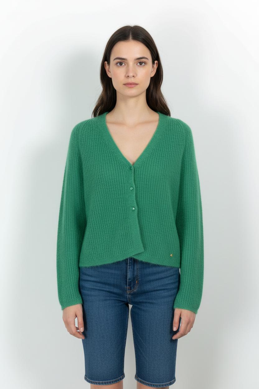 Cardigan Vert - Taille XS/34 de la marque Des petits hauts | PARAD99139 - Vendu par Paradigme - Image 1
