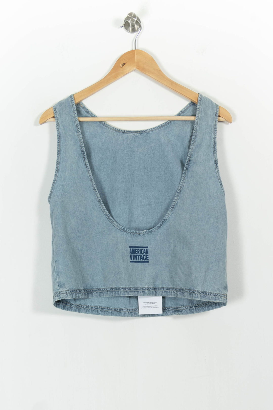Débardeur Bleu - Taille S/36 de la marque American Vintage | PARAD99140 - Vendu par Paradigme - Image 4