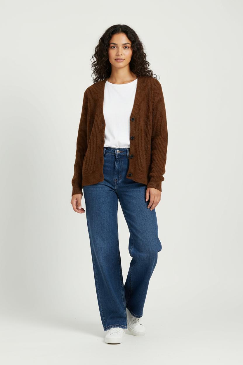 Cardigan Marron - Taille M/38 de la marque Caroll | PARAD99147 - Vendu par Paradigme - Image 1