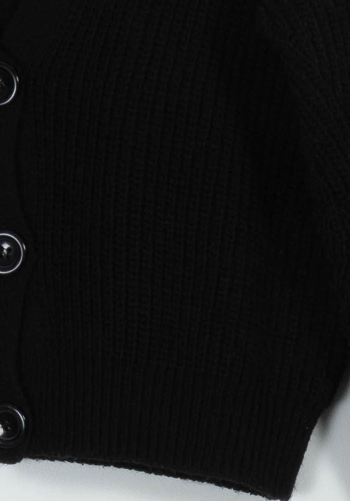 Cardigan Noir - Taille XS/34 de la marque La Fée Maraboutée | PARAD99148 - Vendu par Paradigme - Image 3