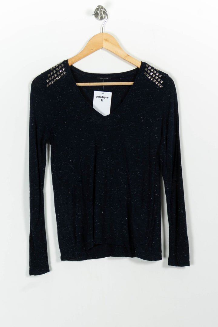 Blouse Bleue - Taille XS/34 de la marque IKKS | PARAD99149 - Vendu par Paradigme - Image 2
