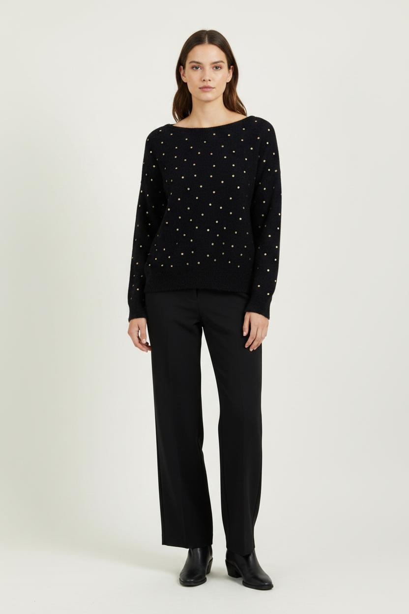 Pull Bleu et Doré - Taille S/36 de la marque Grace & Mila | PARAD99151 - Vendu par Paradigme - Image 1
