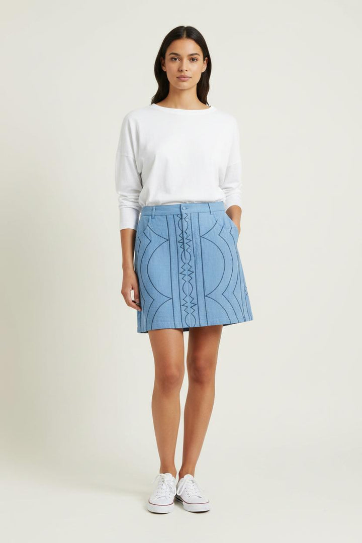 Jupe Courte Bleue - Taille XS/34 de la marque I.Code | PARAD99154 - Vendu par Paradigme - Image 1