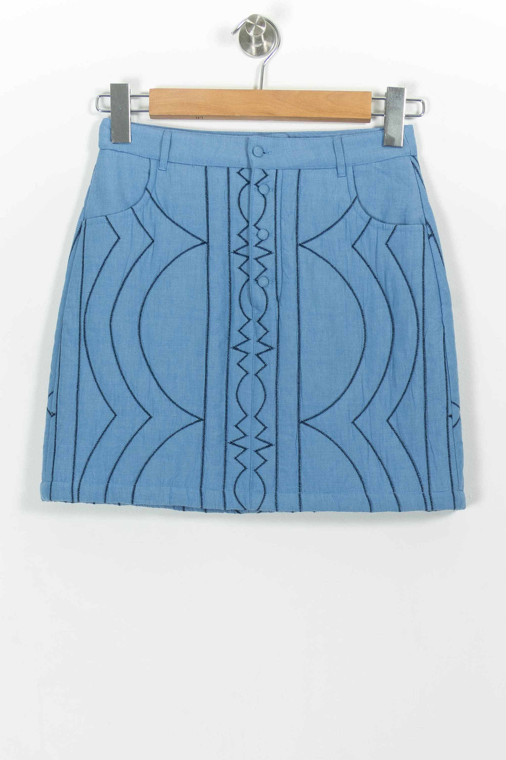 Jupe Courte Bleue - Taille XS/34 de la marque I.Code | PARAD99154 - Vendu par Paradigme - Image 2