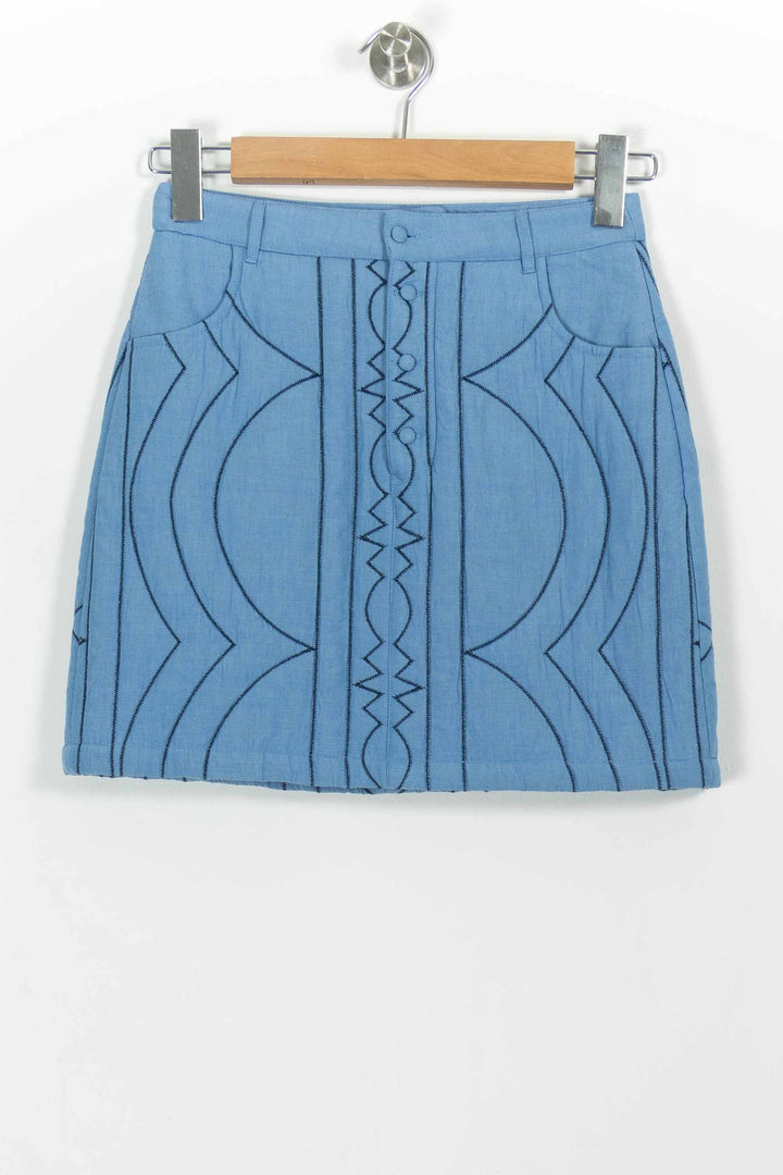 Jupe Courte Bleue - Taille XS/34 de la marque I.Code | PARAD99154 - Vendu par Paradigme - Image 2
