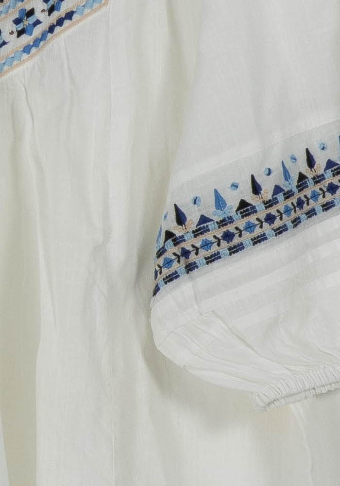 Blouse Blanche et Bleue - Taille L/40 de la marque Maison 123 | PARAD99156 - Vendu par Paradigme - Image 3