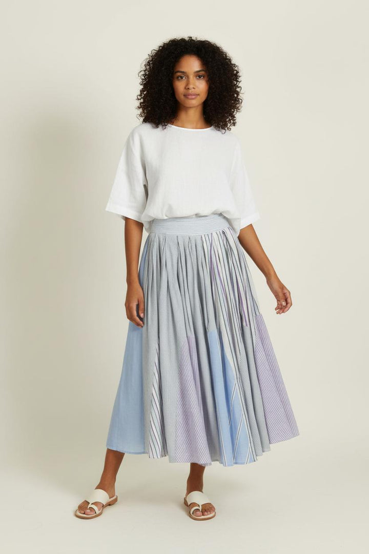 Jupe Longue Bleue et Violette - Taille M/38 de la marque Laurence Bras | PARAD99159 - Vendu par Paradigme - Image 1