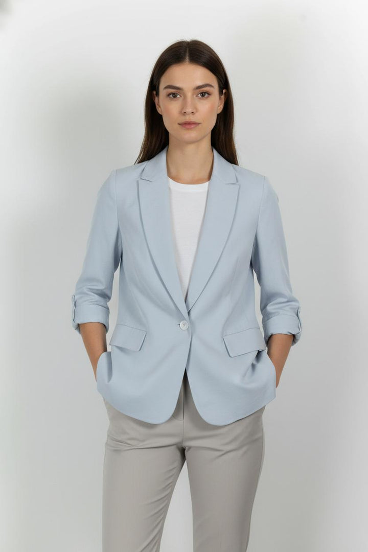 Blazer Bleu Clair - Taille S/36 de la marque Caroll | PARAD99170 - Vendu par Paradigme - Image 1