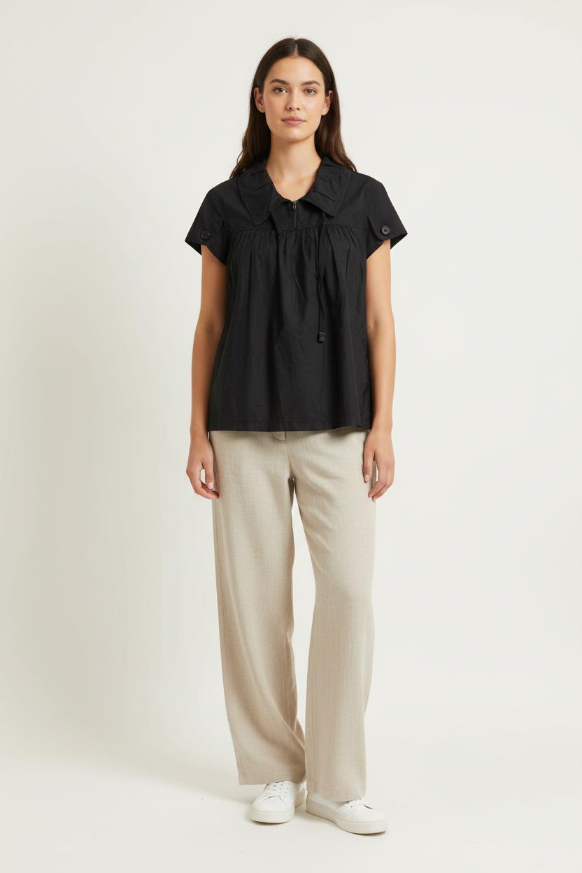 Blouse Noire - Taille M/38 de la marque IKKS | PARAD99174 - Vendu par Paradigme - Image 1