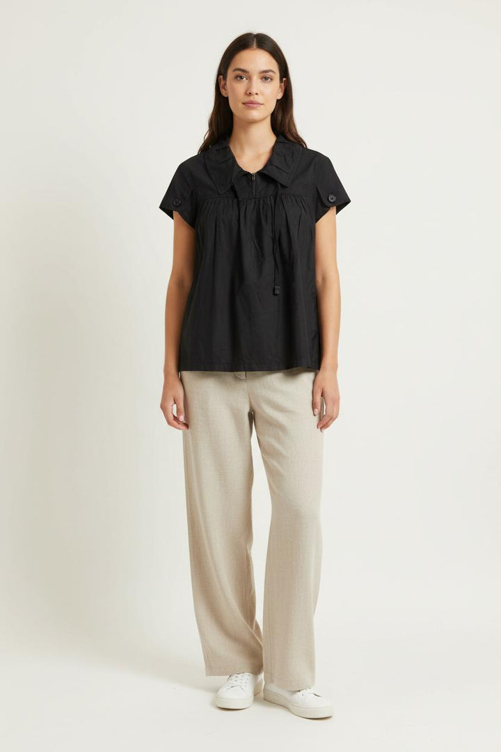 Blouse Noire - Taille M/38 de la marque IKKS | PARAD99174 - Vendu par Paradigme - Image 1