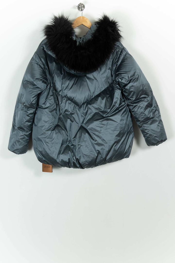 Parka Bleu et Noir - Taille L/40 de la marque Liu Jo | PARAD99175 - Vendu par Paradigme - Image 4