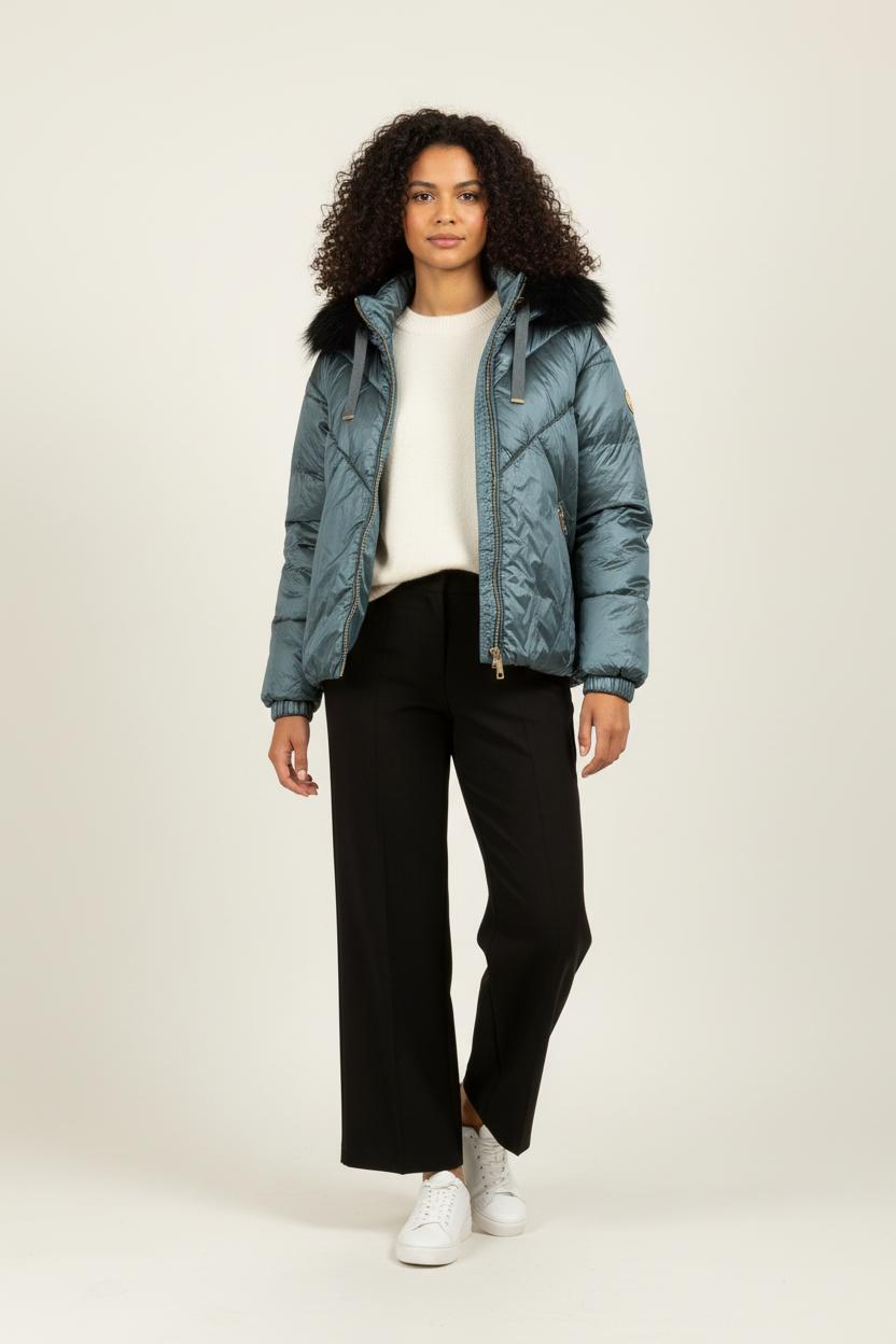 Parka Bleu et Noir - Taille L/40 de la marque Liu Jo | PARAD99175 - Vendu par Paradigme - Image 1