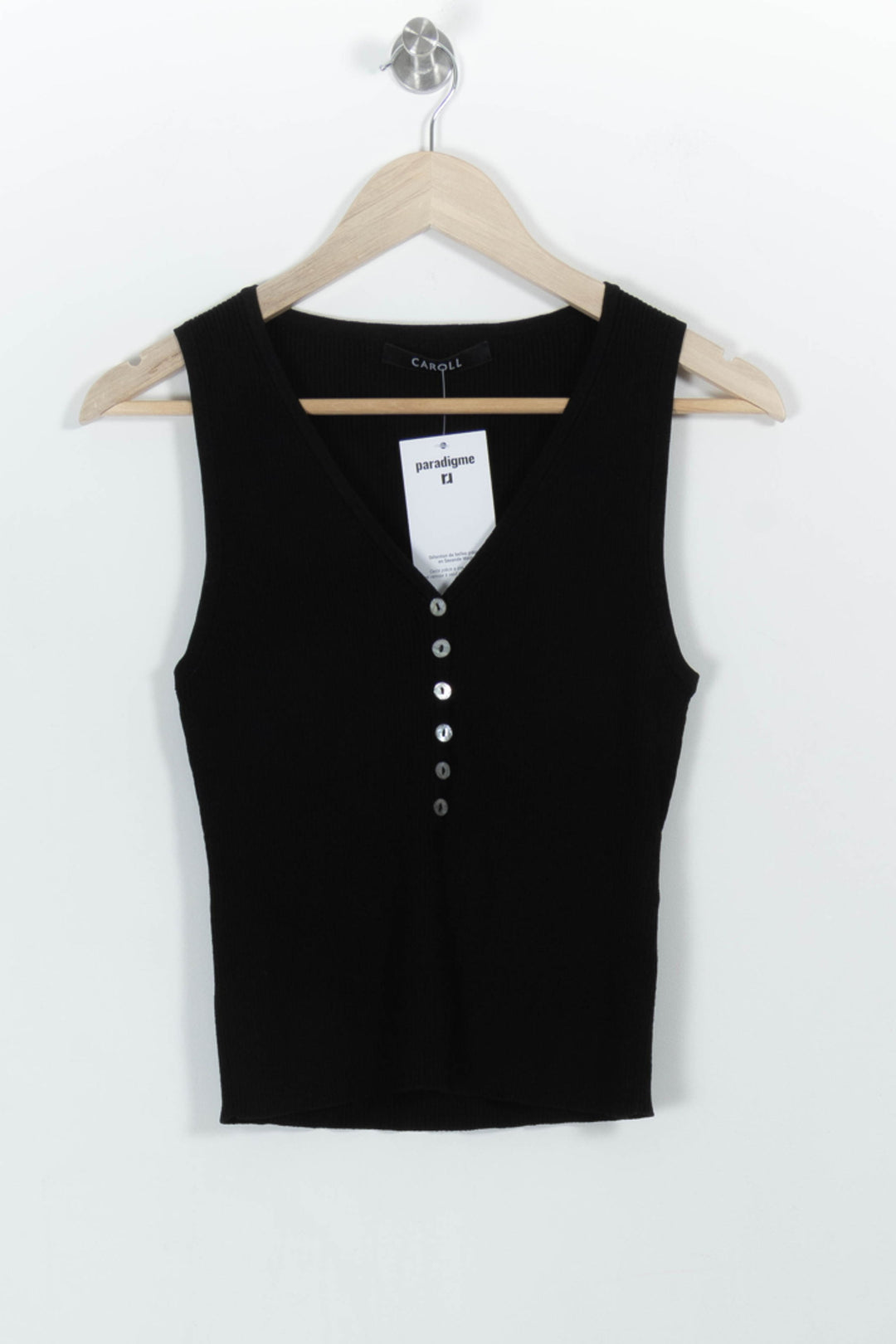 Débardeur Noir - Taille XL/42 de la marque Caroll | PARAD99177 - Vendu par Paradigme - Image 2