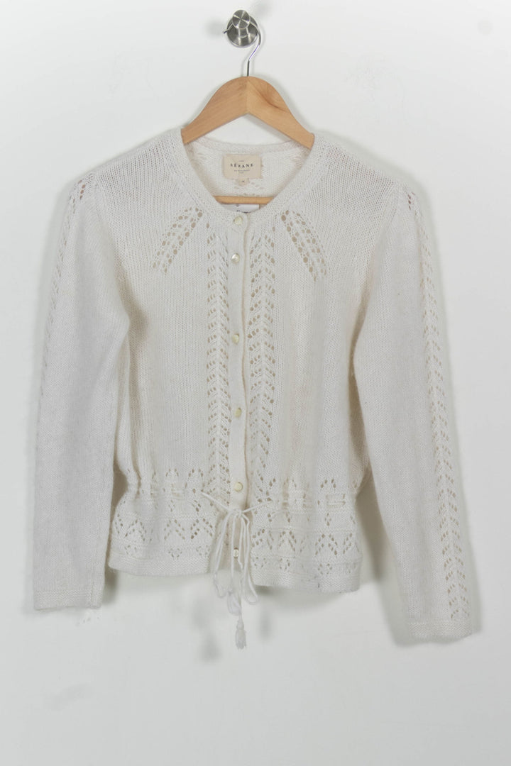Cardigan Blanc - Taille S/36 de la marque Sézane | PARAD99178 - Vendu par Paradigme - Image 2