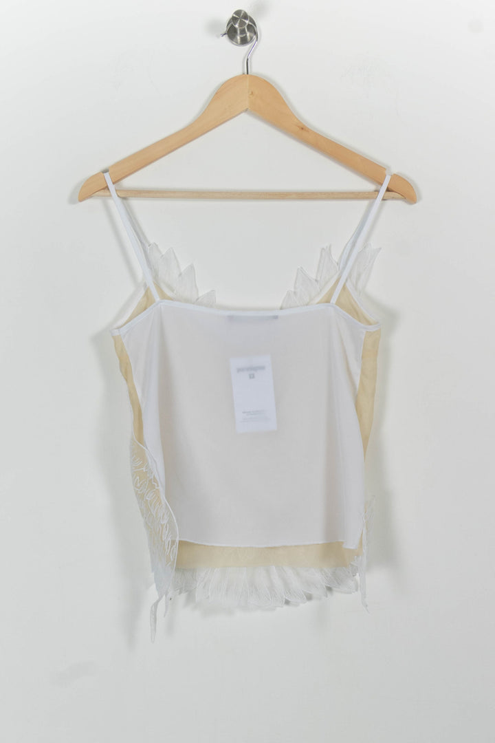 Débardeur Beige et Blanc - Taille S/36 de la marque Comptoir des Cotonniers | PARAD99180 - Vendu par Paradigme - Image 4