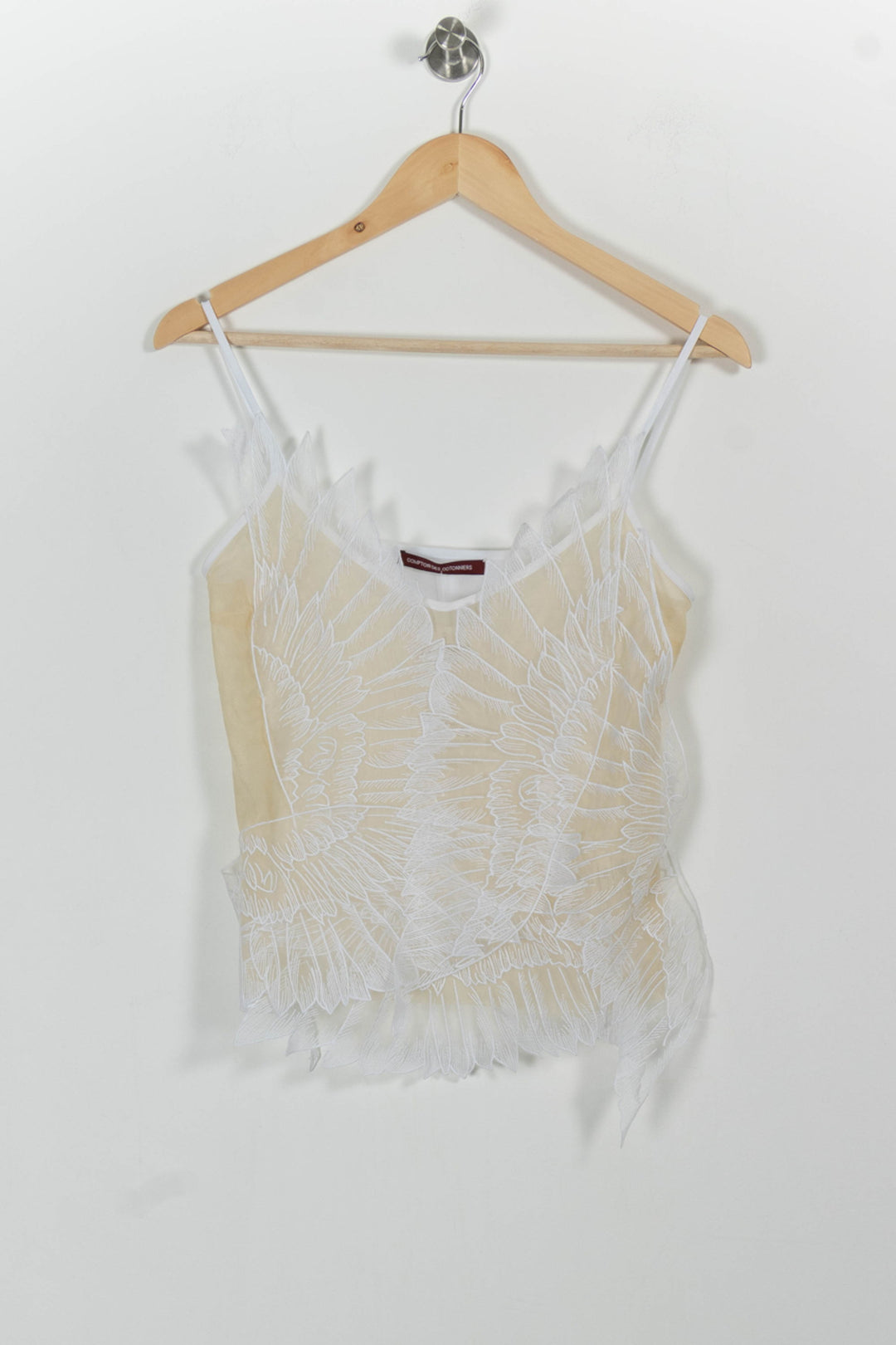 Débardeur Beige et Blanc - Taille S/36 de la marque Comptoir des Cotonniers | PARAD99180 - Vendu par Paradigme - Image 2