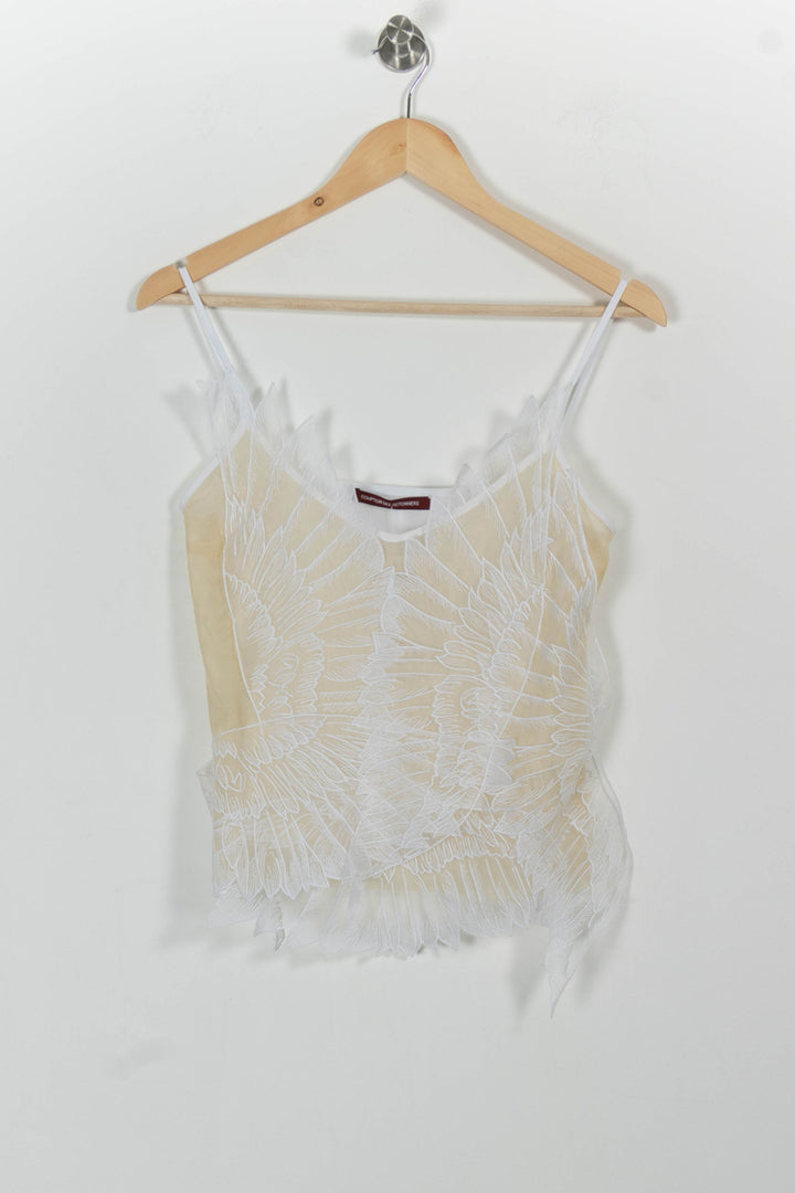 Débardeur Beige et Blanc - Taille S/36 de la marque Comptoir des Cotonniers | PARAD99180 - Vendu par Paradigme - Image 2
