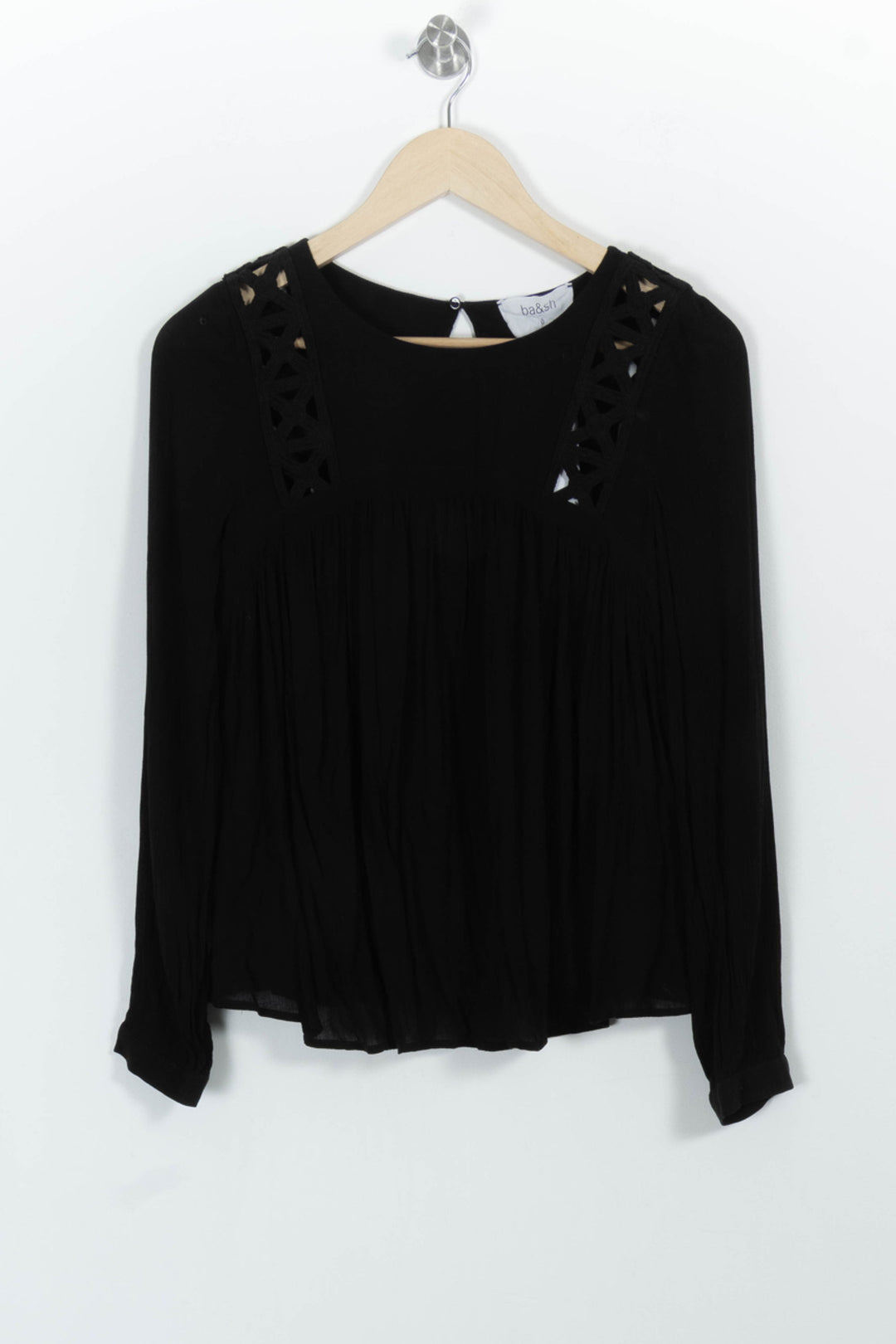 Blouse Noire - Taille XS/34 de la marque ba&sh | PARAD99181 - Vendu par Paradigme - Image 2