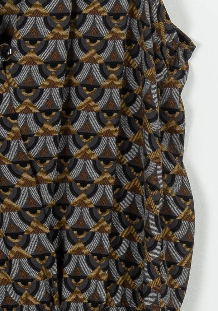 Combinaison Marron et Gris - Taille M/38 de la marque La Fée Maraboutée | PARAD99184 - Vendu par Paradigme - Image 3