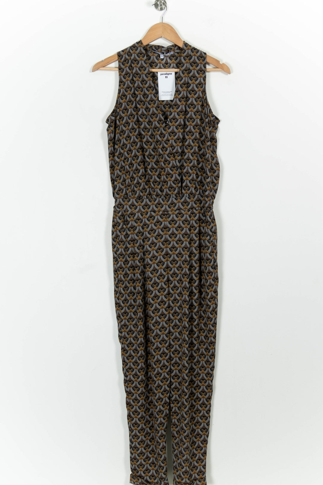 Combinaison Marron et Gris - Taille M/38 de la marque La Fée Maraboutée | PARAD99184 - Vendu par Paradigme - Image 2